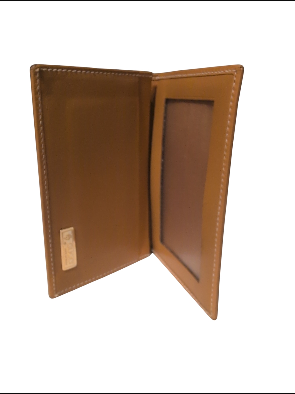 Vintage Gucci 80s Fold Card Holder License Monogram Leather Trim Preloved - Picture 3 of 16